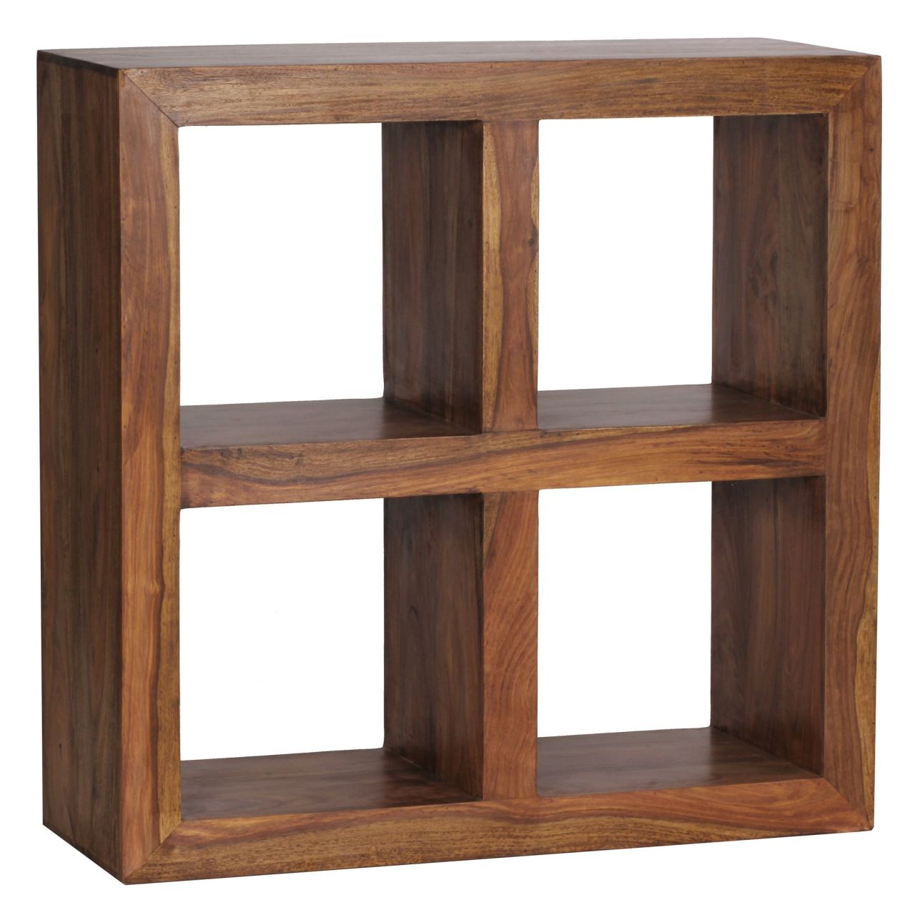 Standregal Massivholz Sheesham 82 cm hoch 4 Böden Design Holz-Regal Naturprodukt Beistelltisch Landhaus-Stil Standregal Massivholz Sheesham 82 cm hoch 4 Böden Design Holz-Regal Naturprodukt Beistelltisch Landhaus-Stil