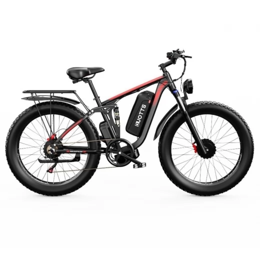 DUOTTS S26 26*4.0 Zoll Elektrofahrrad, 750W*2 Motor, 50km/h Max Geschwindigkeit, 48V 20Ah Samsung Akku, 120-150km Reichweite