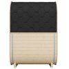 Wolff Finnhaus Sauna Iris 2015 - 42 mm Schwarz Ohne Ofen Thermoholz (braun) Bausatz zur Selbstmontage