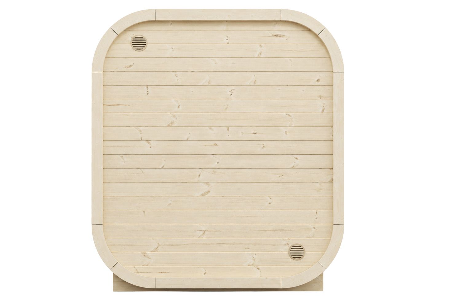 Wolff Finnhaus Sauna Iris 2015 - 42 mm Schwarz Ohne Ofen Thermoholz (braun) Bausatz zur Selbstmontage