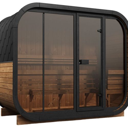 Wolff Finnhaus Sauna Asta 2715 - 42 mm Schwarz Ohne Ofen Thermoholz Bausatz zur Selbstmontage Wolff Finnhaus Sauna Asta 2715 - 42 mm Schwarz Ohne Ofen Thermoholz Bausatz zur Selbstmontage