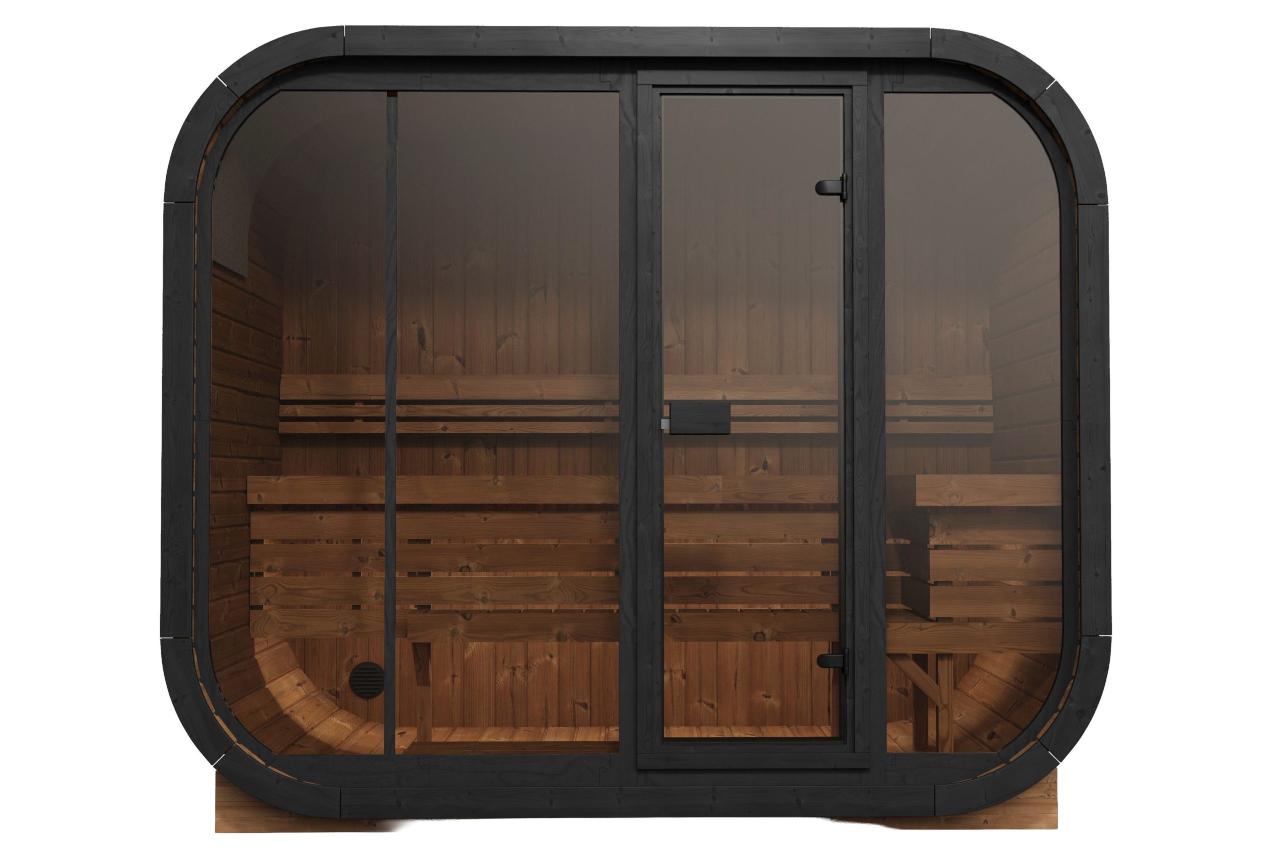 Wolff Finnhaus Sauna Asta 2715 - 42 mm Schwarz Ohne Ofen Thermoholz Bausatz zur Selbstmontage - Gallery 8 Wolff Finnhaus Sauna Asta 2715 - 42 mm Schwarz Ohne Ofen Thermoholz Bausatz zur Selbstmontage