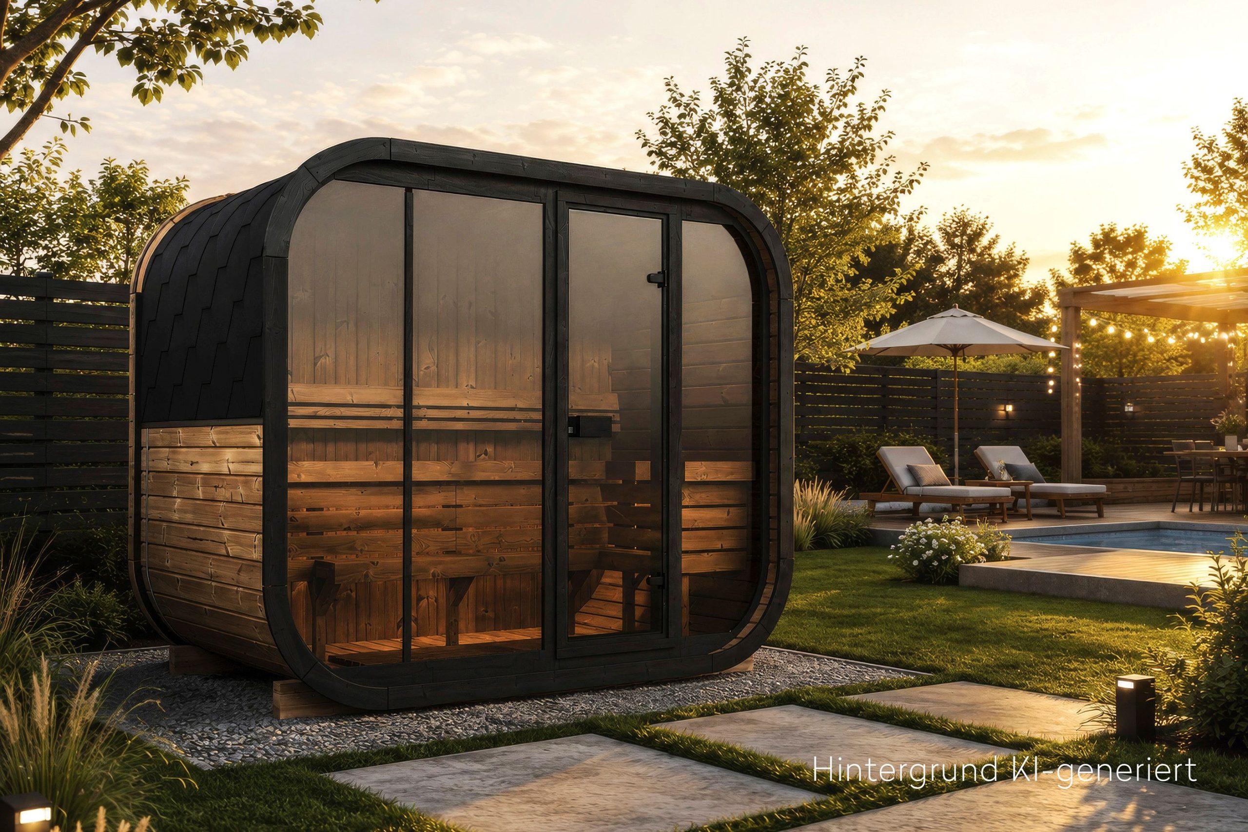 Wolff Finnhaus Sauna Asta 2715 - 42 mm Schwarz Ohne Ofen Thermoholz Bausatz zur Selbstmontage - Gallery 2 Wolff Finnhaus Sauna Asta 2715 - 42 mm Schwarz Ohne Ofen Thermoholz Bausatz zur Selbstmontage