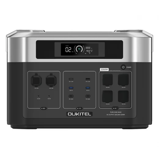 OUKITEL BP2000 Portable PowerStation, 2048Wh LiFePO4 Akku, 2200W AC Ausgang, 2000W UPS OUKITEL BP2000 Portable PowerStation, 2048Wh LiFePO4 Akku, 2200W AC Ausgang, 2000W UPS