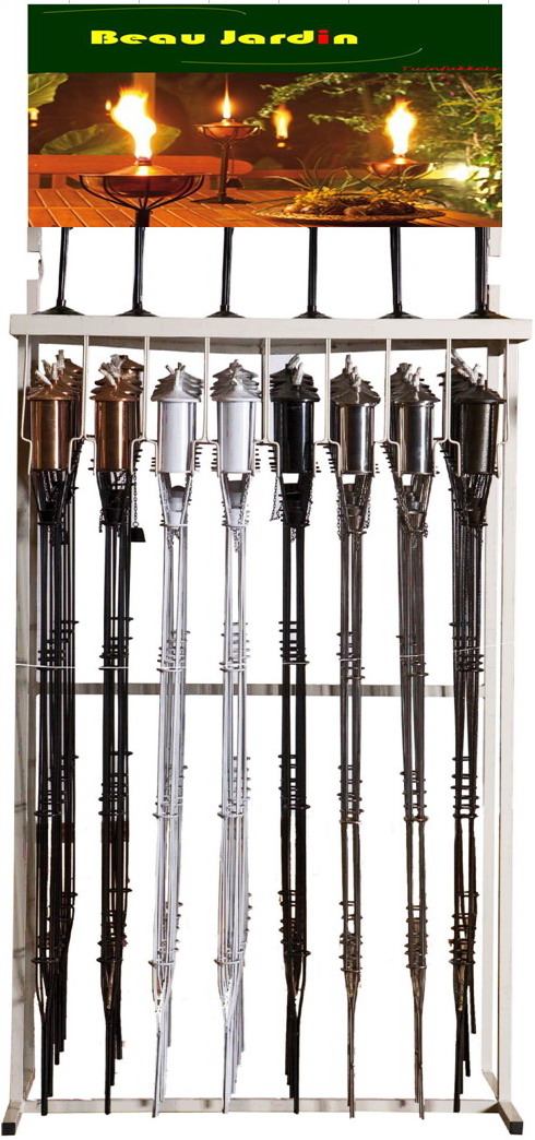Gartenfackel Fackel Stahl Schwarz