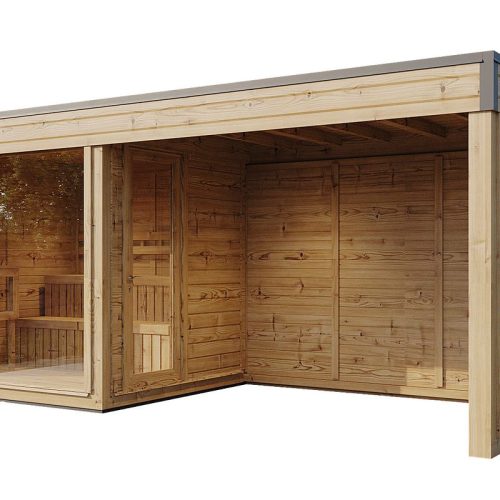 Wolff Finnhaus Saunahaus Sina 4323/5323 mit Seitendach naturbelassen 529 x 229 cm (Sina 5323) Ohne Ofen Wolff Finnhaus Saunahaus Sina 4323/5323 mit Seitendach naturbelassen 529 x 229 cm (Sina 5323) Ohne Ofen