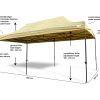 GRASEKAMP Faltpavillon Premium Line (3x6m + Seitenteile, Beige)