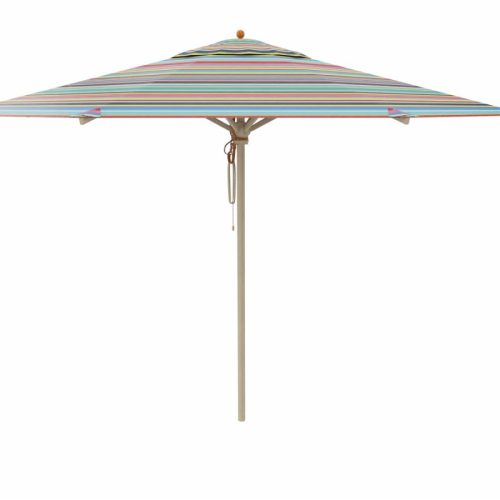Hochwertiger Sonnenschirm Ø 350 cm Klassiker Multicolor mit Flaschenzug