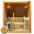 Dewello Finnische Traditionelle Sauna SARNIA 180cm x 140cm inkl. 6 KW Harvia Ofen, inkl. komplettem Zubehör - Gallery 2 Dewello Finnische Traditionelle Sauna SARNIA 180cm x 140cm inkl. 6 KW Harvia Ofen, inkl. komplettem Zubehör