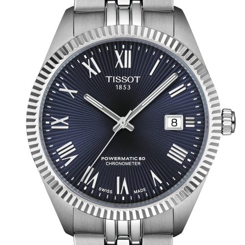 Tissot T1564081104300 Herrenuhr Powermatic 80 COSC Ballade 39 mm Blau