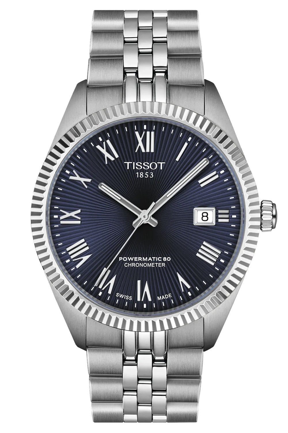 Tissot T1564081104300 Herrenuhr Powermatic 80 COSC Ballade 39 mm Blau Tissot T1564081104300 Herrenuhr Powermatic 80 COSC Ballade 39 mm Blau