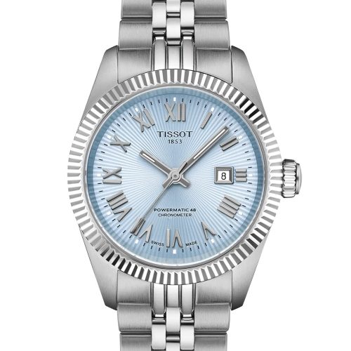 Tissot T1562081135300 Damenuhr Powermatic 48 COSC Ballade 30 mm Hellblau