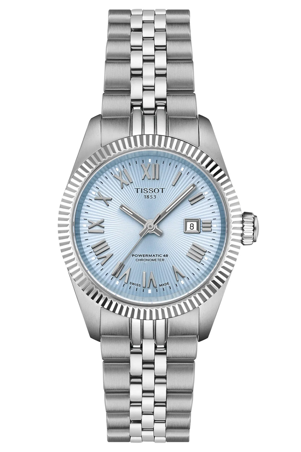 Tissot T1562081135300 Damenuhr Powermatic 48 COSC Ballade 30 mm Hellblau Tissot T1562081135300 Damenuhr Powermatic 48 COSC Ballade 30 mm Hellblau