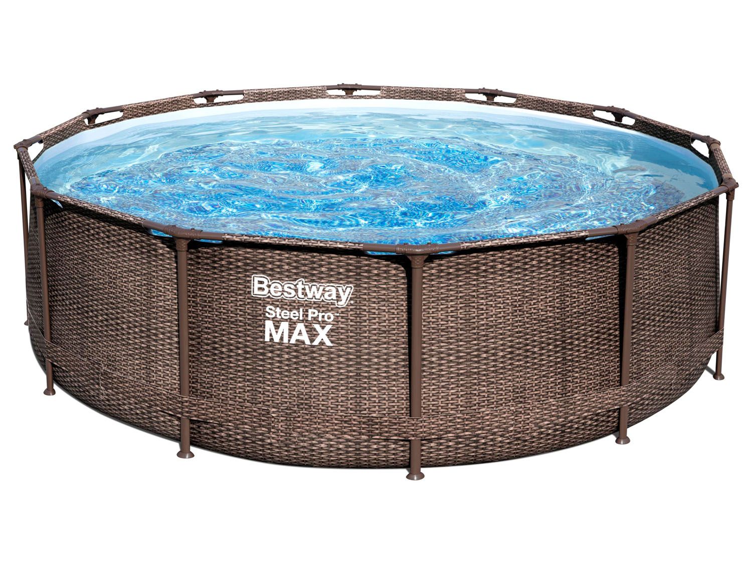 BESTWAY »Steel Pro Max™ DELUXE SERIES™« Set, mit Filterpumpe und Leiter Ø 366 x H 100 cm