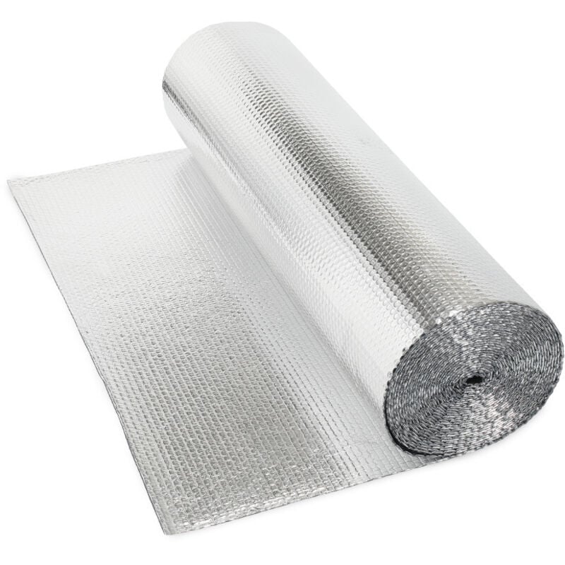 Alovze Doppelseitige Isolierfolie Aus Aluminisierter Folie, Thermisch Flexible Isolierfolie, Isolierfolie 1x10m 3-4mm (10㎡) Alovze Doppelseitige Isolierfolie Aus Aluminisierter Folie, Thermisch Flexible Isolierfolie, Isolierfolie 1x10m 3-4mm (10㎡)