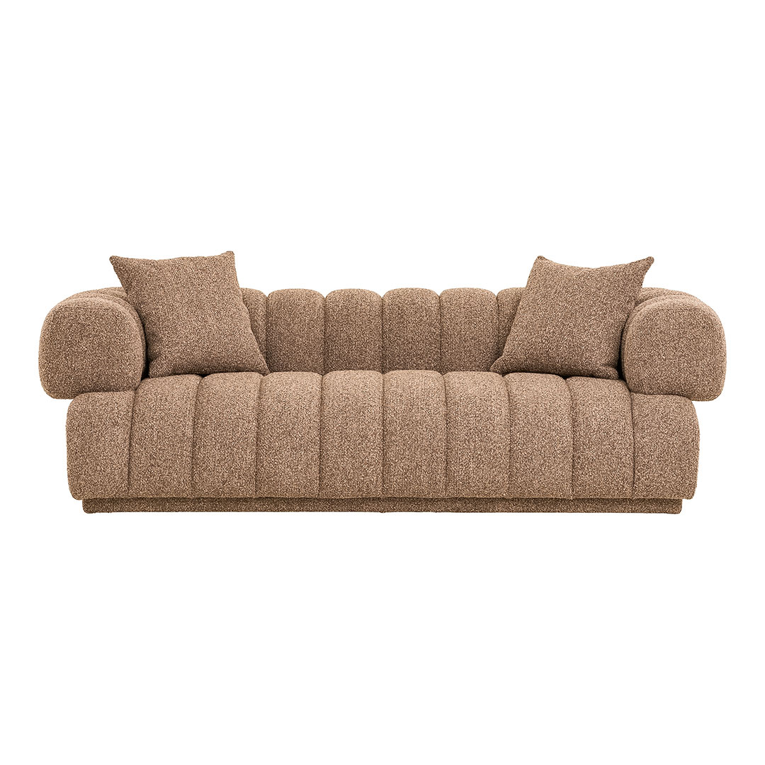 Aurora Sofa Mit 2 Kissen Braun. Aurora Sofa Mit 2 Kissen Braun.