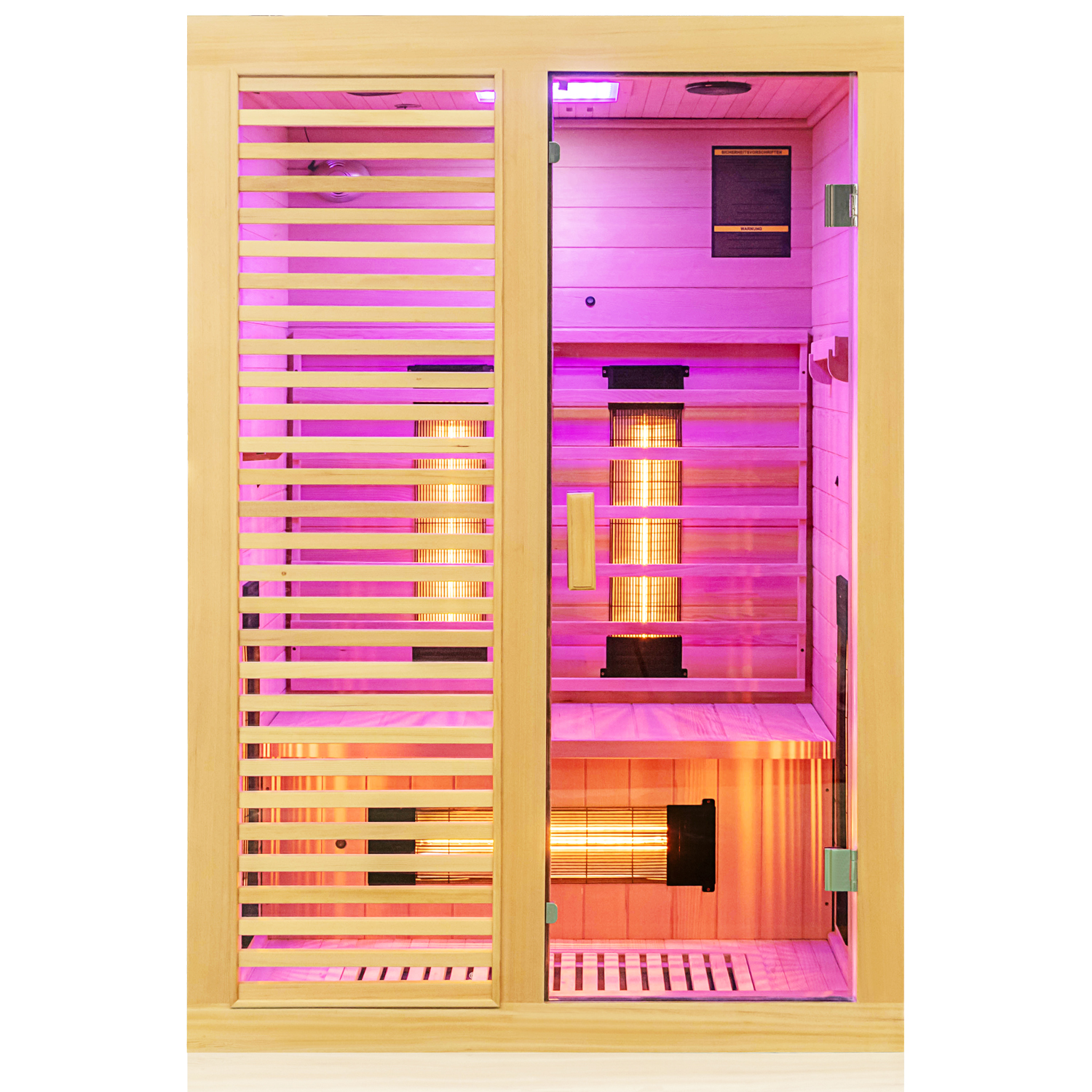 Dewello Infrarotkabine Infrarotsauna HAMLIN 130cm x 105cm inkl. Vollspektrumstrahler, Bodenstrahler Dewello Infrarotkabine Infrarotsauna HAMLIN 130cm x 105cm inkl. Vollspektrumstrahler, Bodenstrahler
