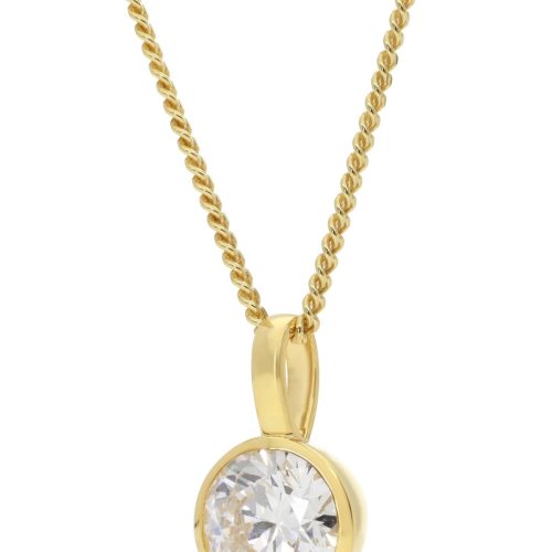 GLIZZ GL1460 Anhänger Gold 333 Lab Grown Diamant 1,0 ct + vergoldete Kette