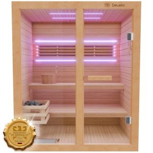 Dewello Finnische Sauna TOFINO 160cm x 150cm