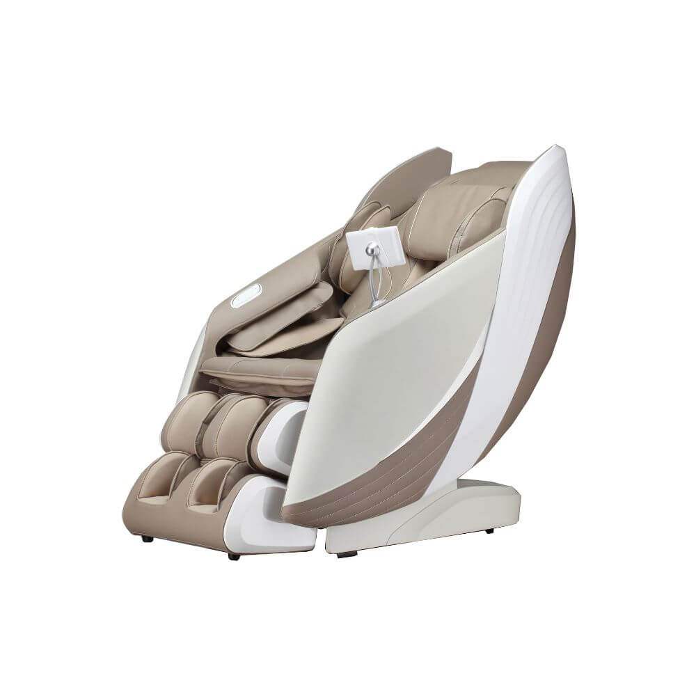 Home Deluxe – Massagesessel Hylos – Farbe: Khaki, Maße: 150x77x123cm, Leistung: 160w, Inkl. Shiatsu, Zero Gravity, Sprachsteuerung, Fußmassage, Bluetooth I Entspannungssessel Massagestuhl Relaxsessel