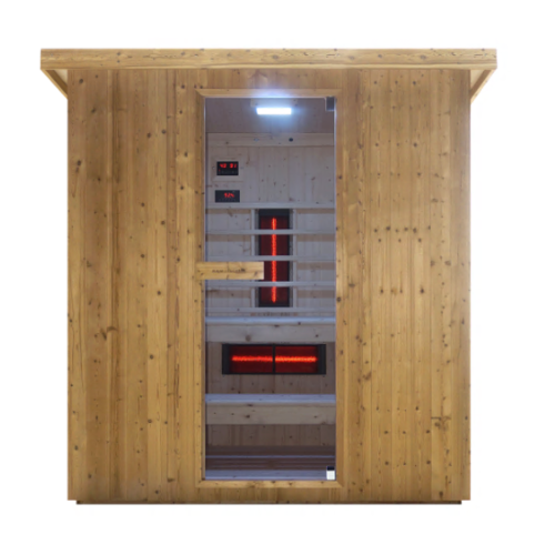 Outdoor Kombination Sauna Und Infrarotkabine Lahti Für 4 - 6 Personen Outdoor Kombination Sauna Und Infrarotkabine Lahti Für 4 - 6 Personen