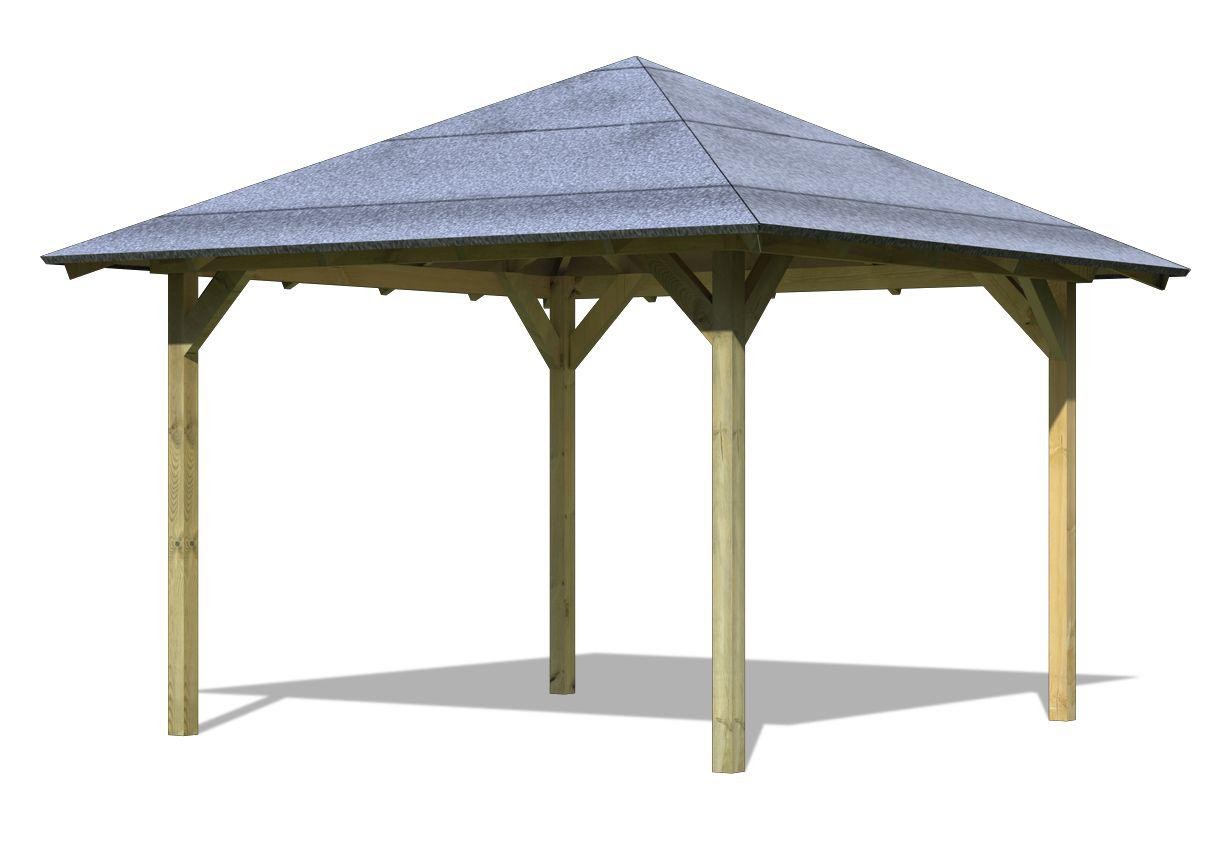 Pavillon CORDOBA 289 x 289 m Ohne Dachschindeln