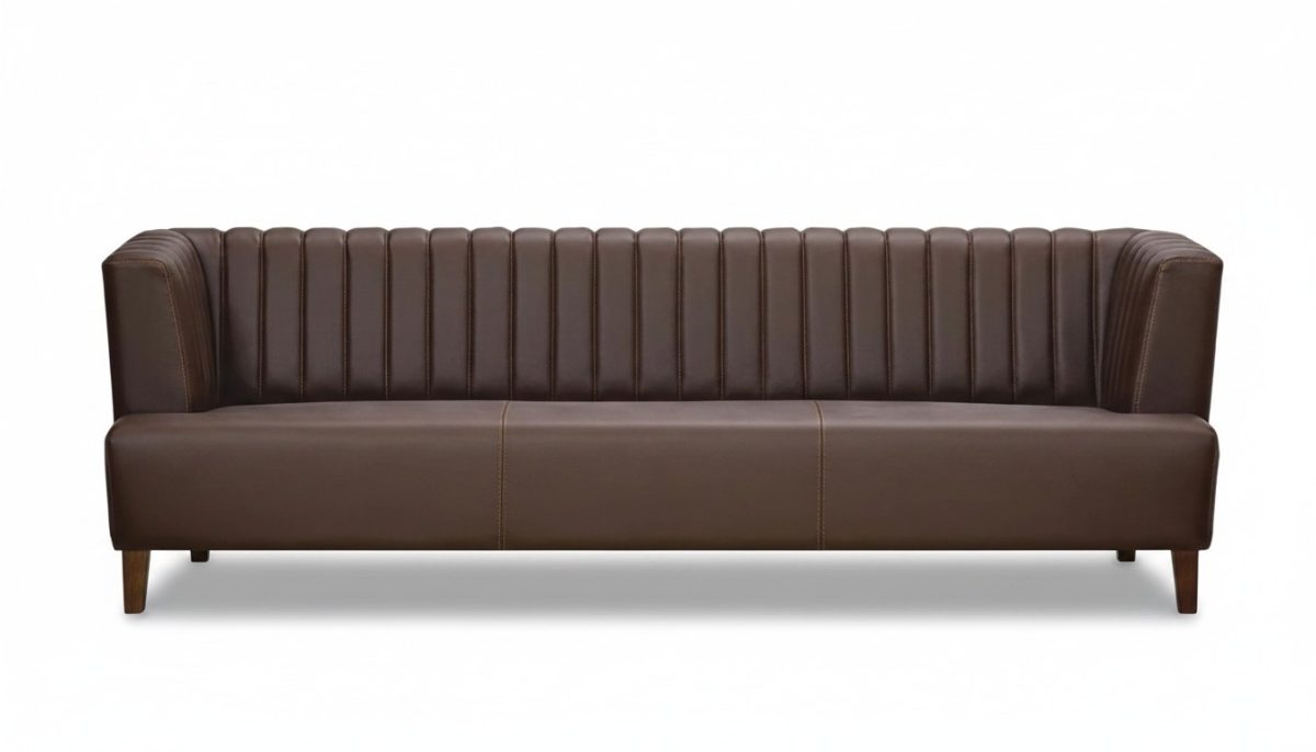 3 Sitzer Designer Sofa Luxus Polster Leder Büromöbel Sofas Stoff Textil