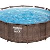 BESTWAY »Steel Pro Max™ DELUXE SERIES™« Set, mit Filterpumpe und Leiter Ø 366 x H 100 cm BESTWAY »Steel Pro Max™ DELUXE SERIES™« Set, mit Filterpumpe und Leiter Ø 366 x H 100 cm