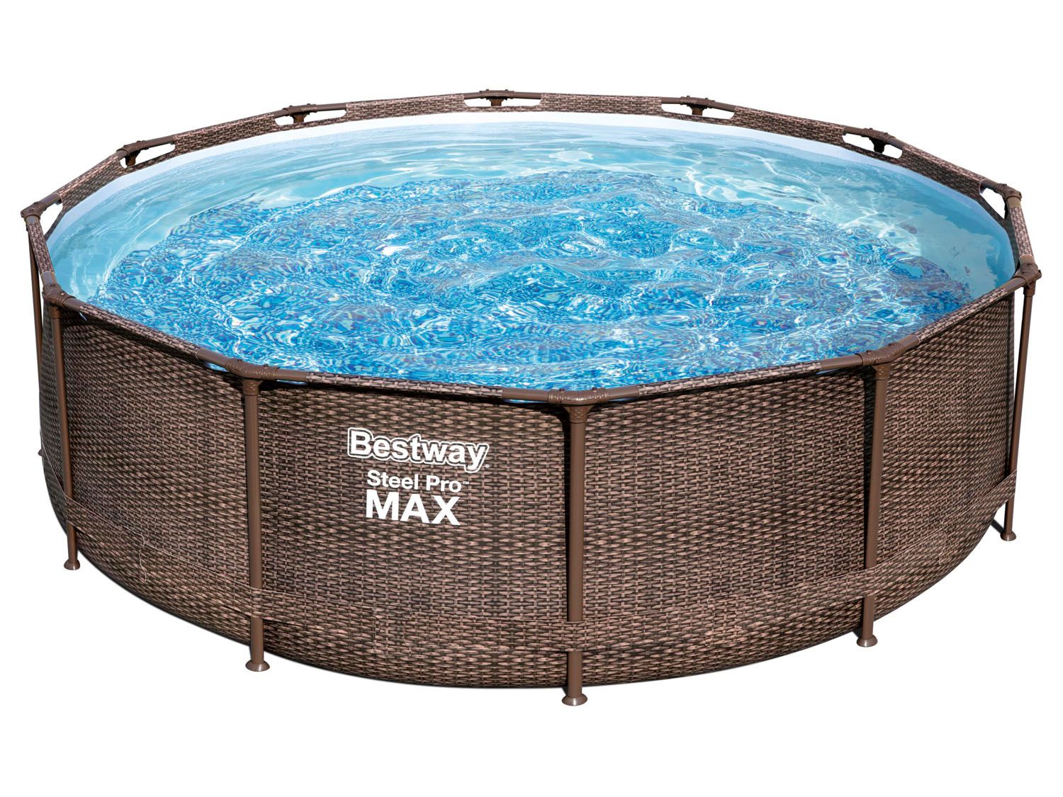 BESTWAY »Steel Pro Max™ DELUXE SERIES™« Set, mit Filterpumpe und Leiter Ø 366 x H 100 cm