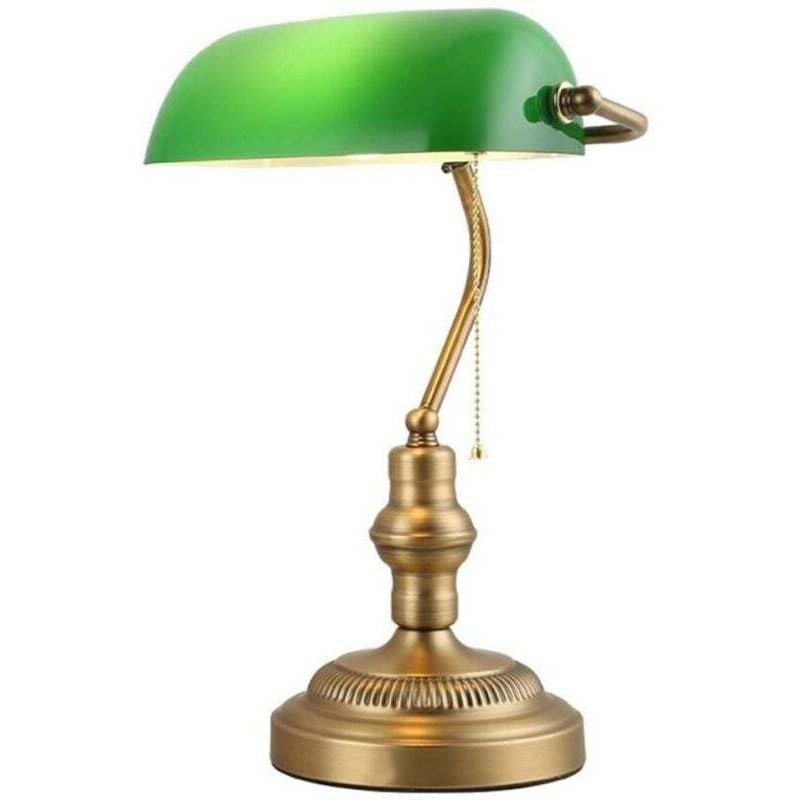 Vintage-tischleuchte Mit Grünem Glas- Und Messingschirm, Kompatibel Mit E27-led-leuchtmitteln, Nachttischlampe Fürs Wohnzimmer, Tischleuchte Im Europäischen Stil Aus Grünem Glas, Schreibtischleuchte Vintage-tischleuchte Mit Grünem Glas- Und Messingschirm, Kompatibel Mit E27-led-leuchtmitteln, Nachttischlampe Fürs Wohnzimmer, Tischleuchte Im Europäischen Stil Aus Grünem Glas, Schreibtischleuchte