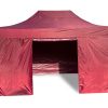 GRASEKAMP Faltpavillon Premium Line (3x4,5m + Seitenteile, Bordeaux)