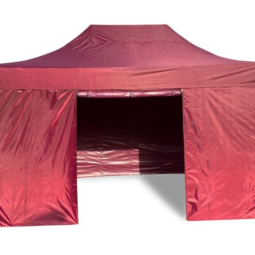 GRASEKAMP Faltpavillon Premium Line (3x4,5m + Seitenteile, Bordeaux) GRASEKAMP Faltpavillon Premium Line (3x4,5m + Seitenteile, Bordeaux)