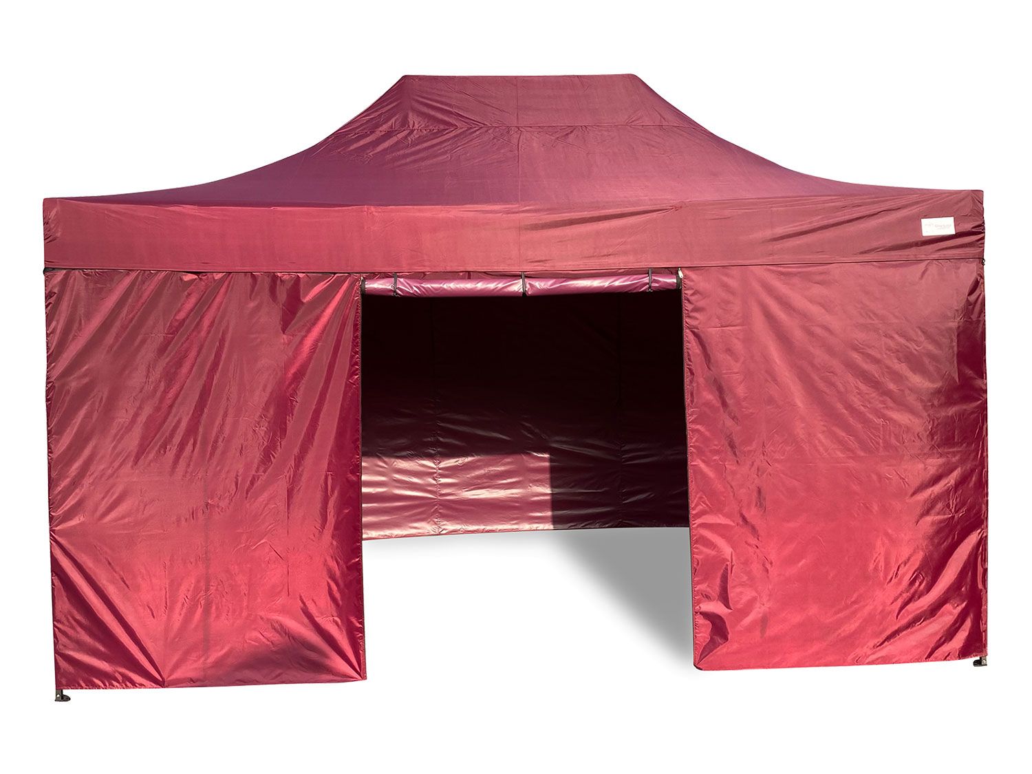 GRASEKAMP Faltpavillon Premium Line (3x4,5m + Seitenteile, Bordeaux)