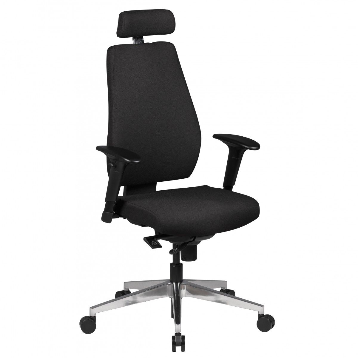 Bürostuhl SPM1.279 Schreibtischstuhl Stoff Schwarz Chefsessel Modern, Drehstuhl mit Synchronmechanik, Arbeitsstuhl mit Kopfstütze 120kg, Bürosessel Höhenverstellbar Wippfunktion Bürostuhl SPM1.279 Schreibtischstuhl Stoff Schwarz Chefsessel Modern, Drehstuhl mit Synchronmechanik, Arbeitsstuhl mit Kopfstütze 120kg, Bürosessel Höhenverstellbar Wippfunktion
