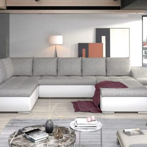 Designer Sofa Ecksofa Stoffsofa Bettfunktion Sofa Textil Eckcouch Couch NEU Sofort