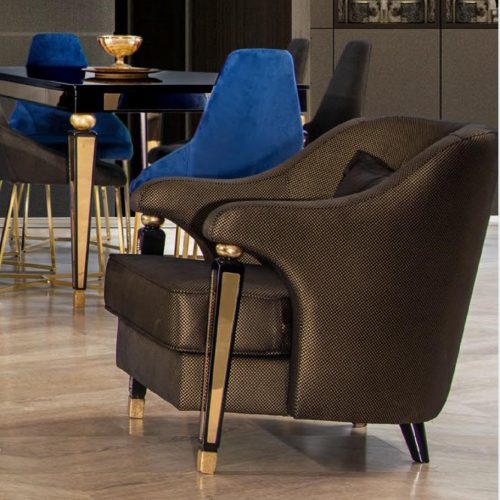 Moderner Sessel Luxus Textil Einsitzer Polstermöbel Designer Lounge Möbel Moderner Sessel Luxus Textil Einsitzer Polstermöbel Designer Lounge Möbel