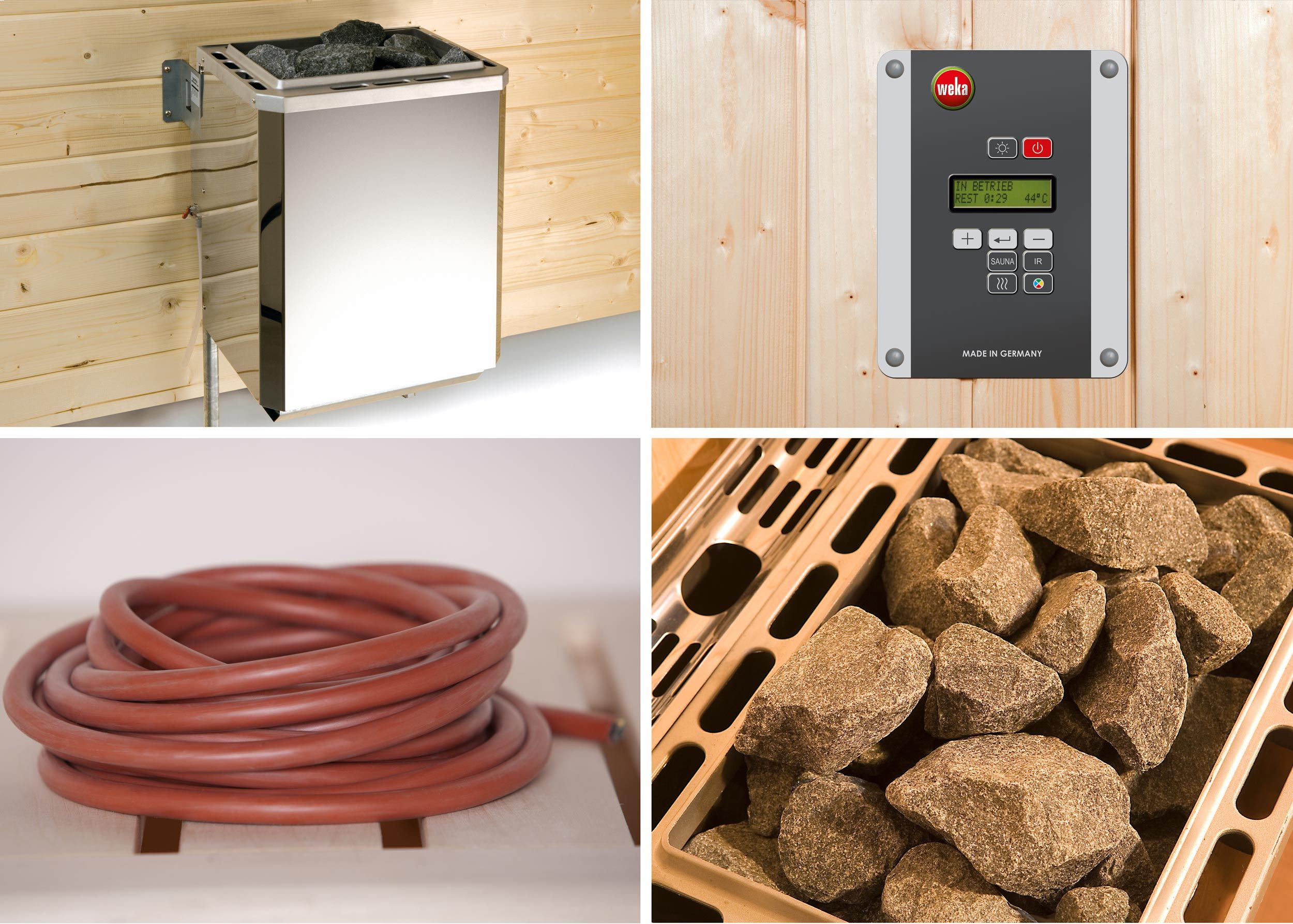 Weka Design-Saunahaus Cubilis inkl. Elementsauna 45/68 mm 7,5 kW Bio-Kombiofen BioS inkl. Steuerung - Gallery 6 Weka Design-Saunahaus Cubilis inkl. Elementsauna 45/68 mm 7,5 kW Bio-Kombiofen BioS inkl. Steuerung
