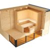 Weka Design-Saunahaus Cubilis inkl. Elementsauna 45/68 mm 7,5 kW Bio-Kombiofen BioS inkl. Steuerung - Gallery 3 Weka Design-Saunahaus Cubilis inkl. Elementsauna 45/68 mm 7,5 kW Bio-Kombiofen BioS inkl. Steuerung