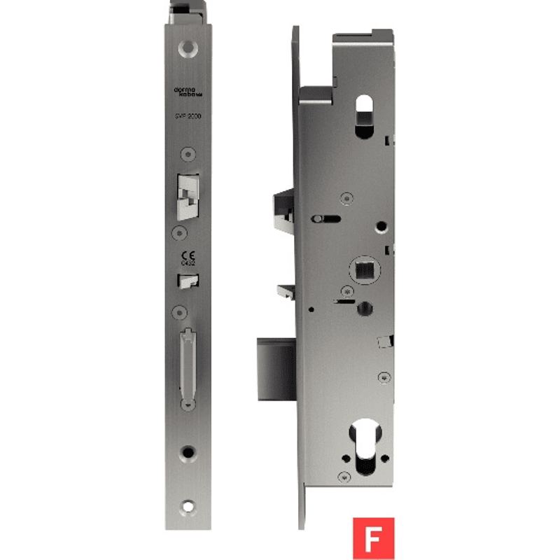 SVP-Einsteckschloss Typ 2739F; DM 45/92/9 mm; Stulp kantig 270x24 mm ER