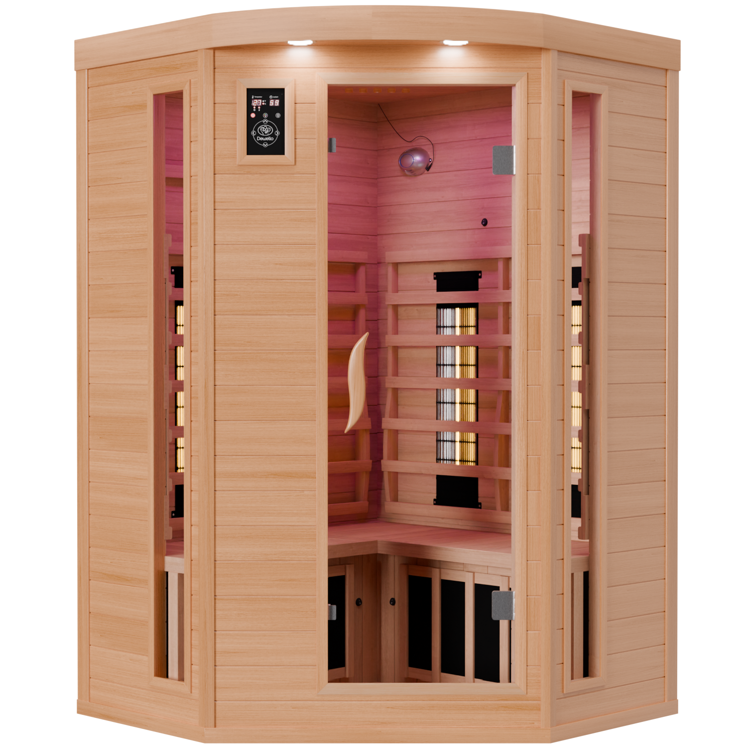 Infrarotkabine LAKEFIELD 3 120x120 Dual-Therm