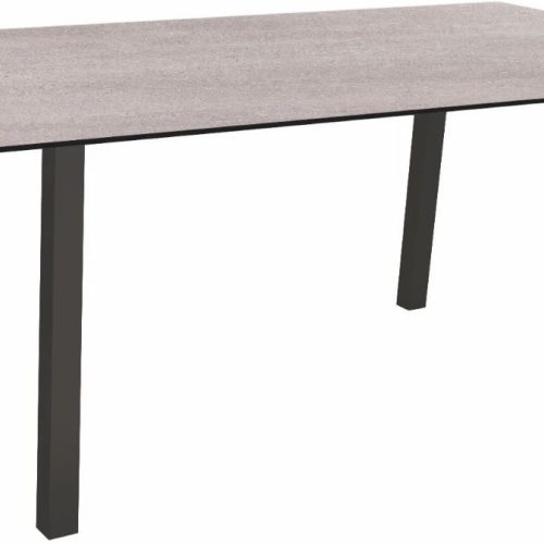 Stern Tisch 180 x 100 cm Interno schwarz matt / Stone light