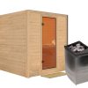 Karibu Sauna Mojave-9 kW Ofen-Steuerung-Ohne Dachkranz Karibu Sauna Mojave-9 kW Ofen-Steuerung-Ohne Dachkranz