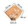 Karibu Sauna Malin mit Eckeinstieg 68 mm-9 kW Bio-Kombiofen inkl. Steuergerät-inkl. Dachkranz- Isolierte Saunatür