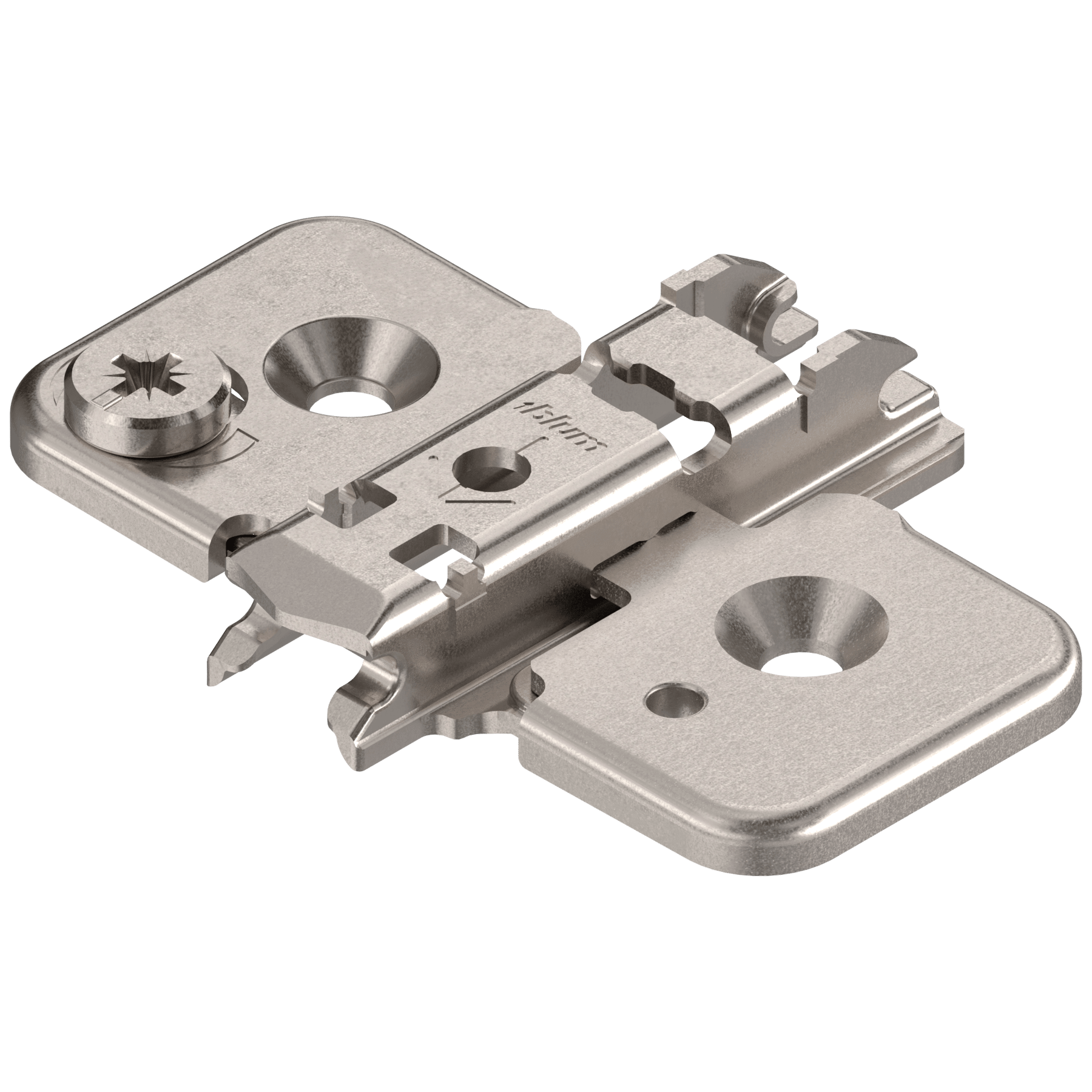 Clip-MPL m. Excenter-HV stahl Kreuzform 0mm Distanz f. Spax - Gallery 1 Clip-MPL m. Excenter-HV stahl Kreuzform 0mm Distanz f. Spax