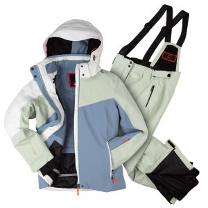 2-teiliger killtec Skianzug Damen 44 salbeigrün hellblau