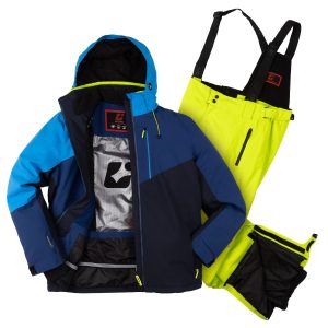 killtec 2-teiliger Herren Skianzug 3XL blau/limette