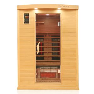 Dewello Infrarotkabine Infrarotsauna PIERSON PRO 135cm x 105cm Hemlock-Zeder inkl. DUO Strahler, Vollspektrumstrahler, Bodenstrahler Dewello Infrarotkabine Infrarotsauna PIERSON PRO 135cm x 105cm Hemlock-Zeder inkl. DUO Strahler, Vollspektrumstrahler, Bodenstrahler