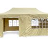 GRASEKAMP Faltpavillon Premium Line (3x6m + Seitenteile, Beige)