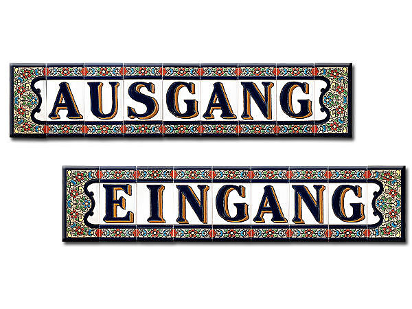 Spanisches Fliesenset mit Eingang und Ausgang Spanisches Fliesenset mit Eingang und Ausgang