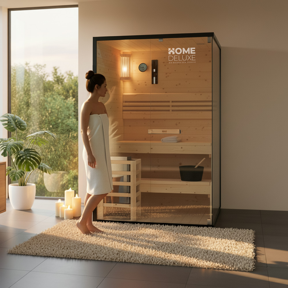Traditionelle Sauna SHADOW M - 120 x 120 cm für 2 Personen - Gallery 3 Traditionelle Sauna SHADOW M - 120 x 120 cm für 2 Personen